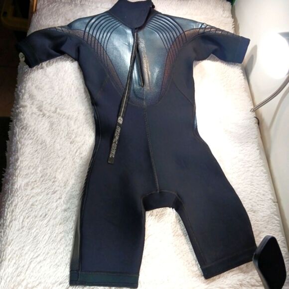Rip Curl Slick Skin Ultimate Elastic Spring Suit Back Zip Short Sleeve Mens M... - Picture 15 of 16
